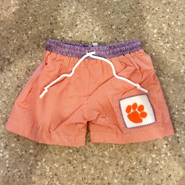SM Swim Trunks with Paw Appliqué-6T