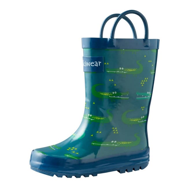 Oaki Loop Handle Rainboots-Crocodile-Size 11
