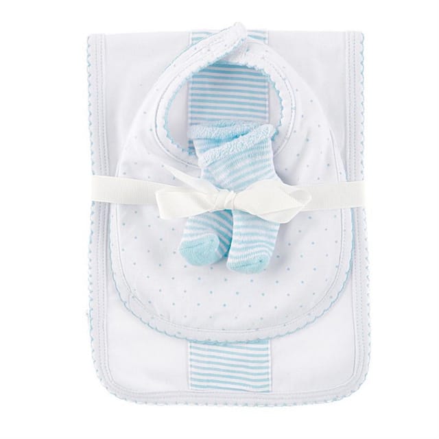 MP Blue Newborn Burp Cloth