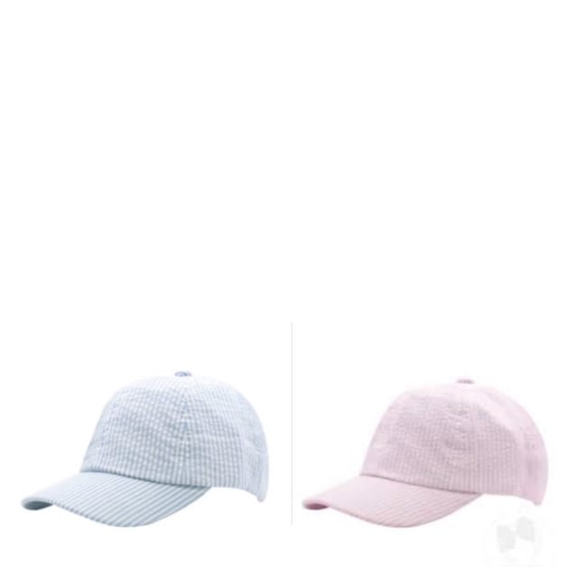 WO Seersucker Ball Cap-Asst.