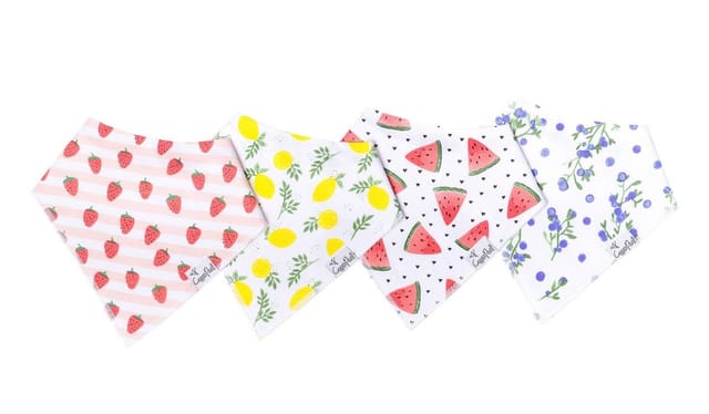 Copper Pearl 4Pk Bandanna Bibs