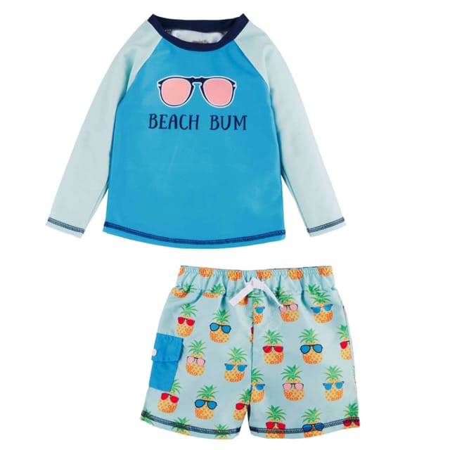 MP 2Pc Rashguard & Swim Trunk Set-Beach Bum-12/18M