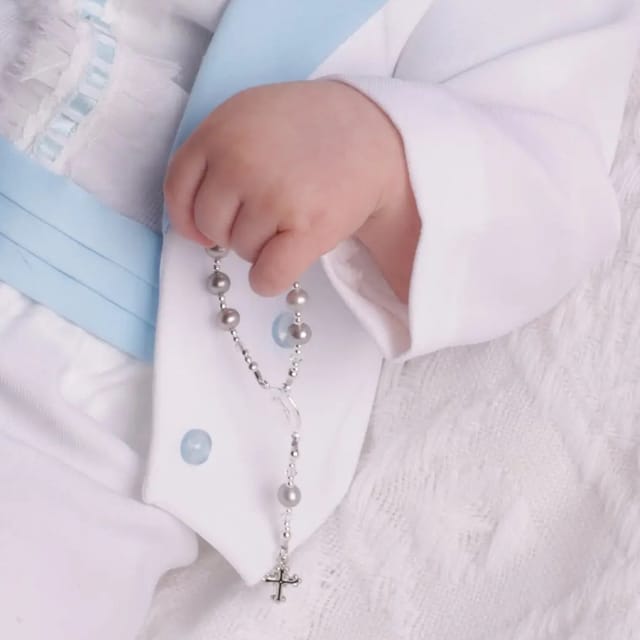 CM Sterling Silver Baby Rosary-Asst.