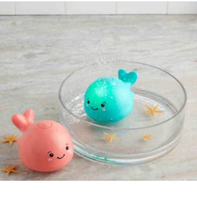 MP Light-Up Spraying Whale Bath Toy-Asst.