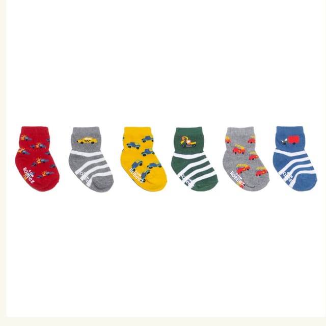 Robeez 6Pk On The Move Socks