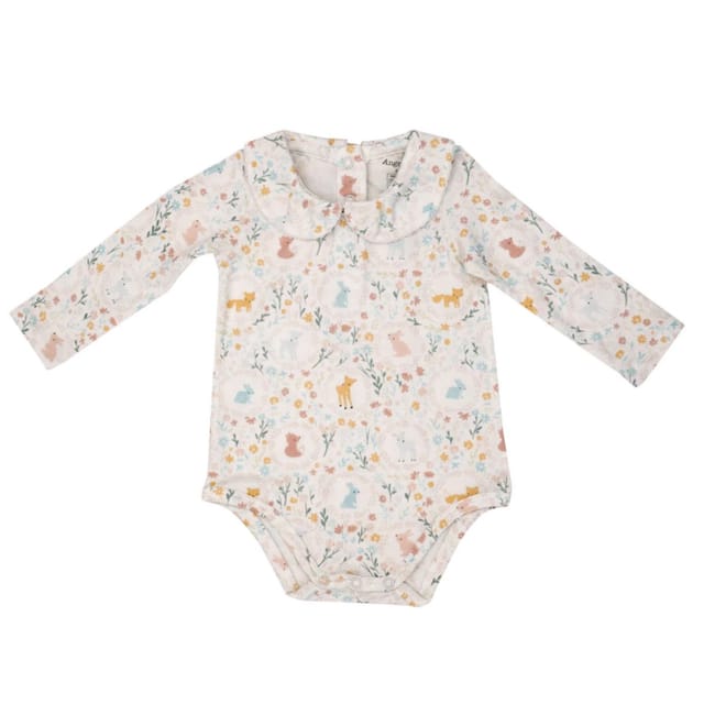 AD Peter Pan Collar Bodysuit-Woodland Cameo