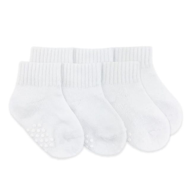 JS 3Pk Non-Skid Smooth Toe Sport Half Cushion Quarter Socks-Shoe Size 0-1-31176