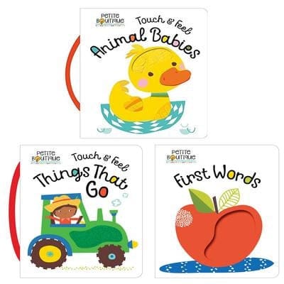 Touch & Feel Books with Handle-asst