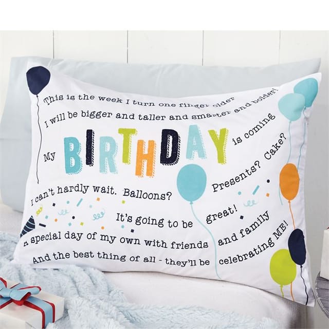 MP Birthday Boy Printed Pillowcase