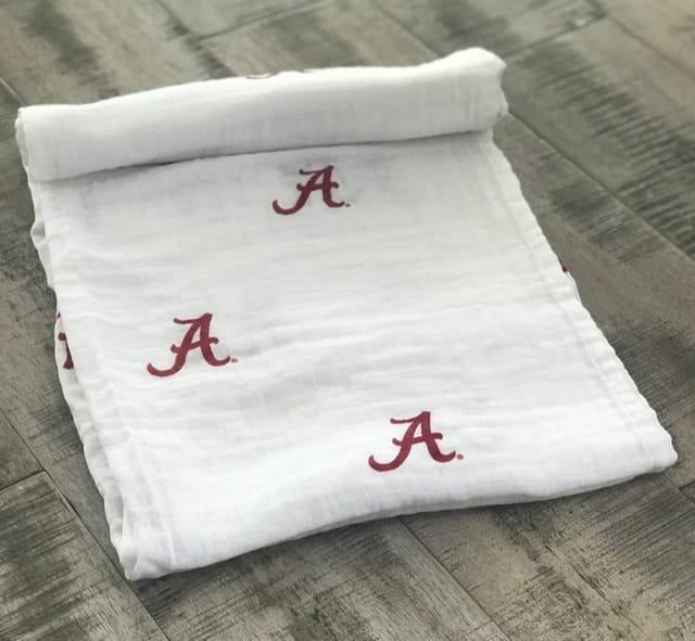 TLA Muslin Swaddle Blanket-Alabama