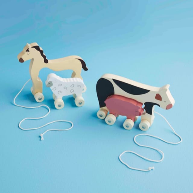 MP 2Pc Rolling Wood Toy-Asst.