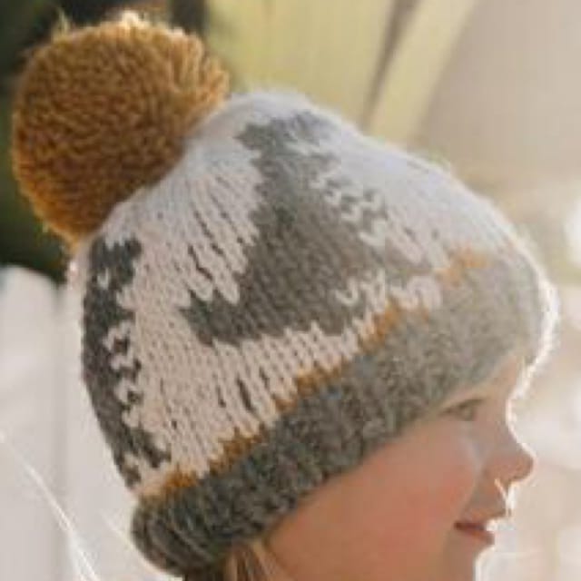 HL Knit Beanie Hat-T-Rex