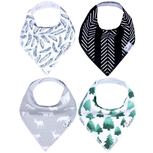 Copper Pearl 4Pk Bandanna Bibs